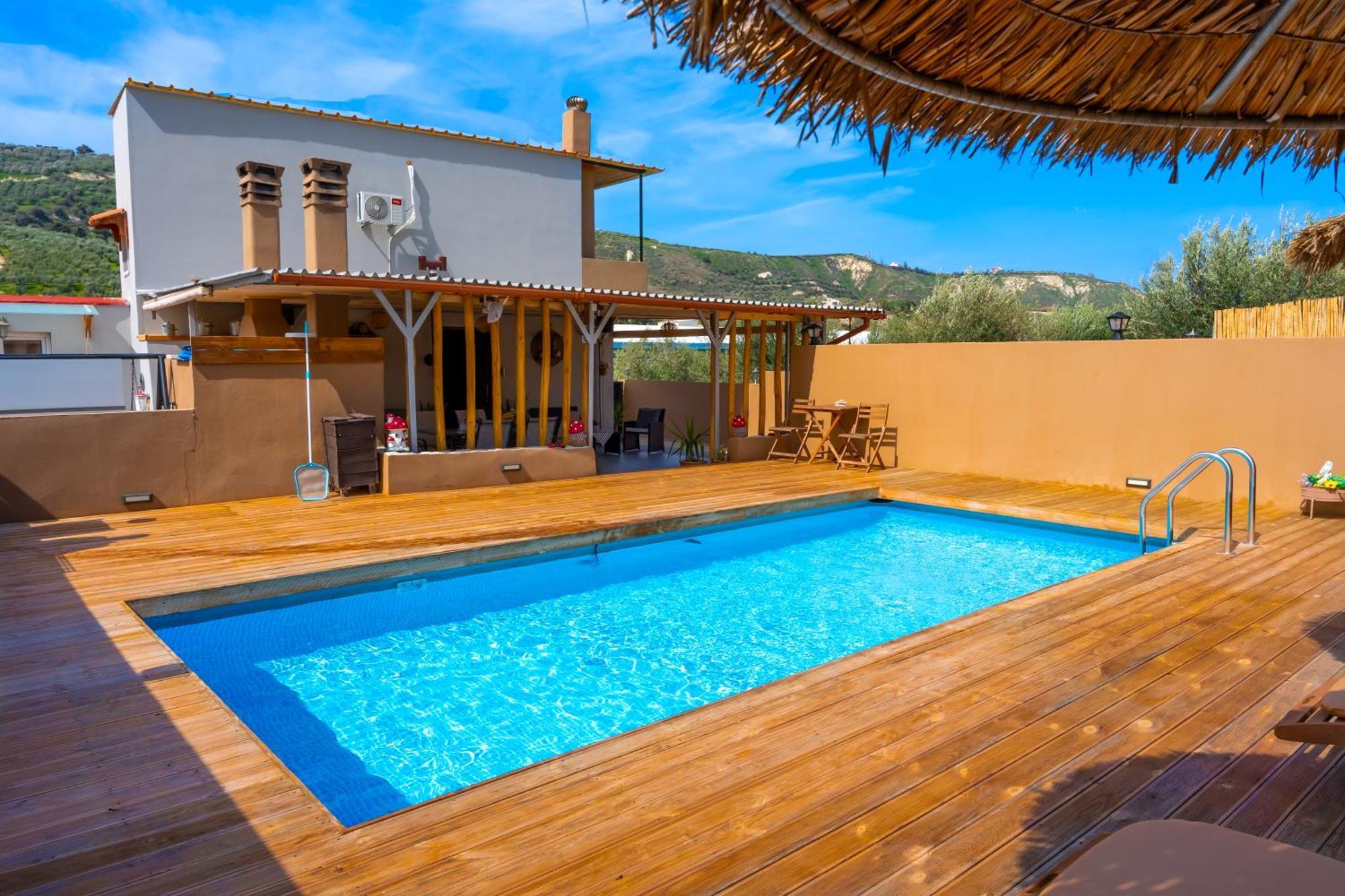 Countryhouse Villa With Pool & Private Parking イラクリオン エクステリア 写真